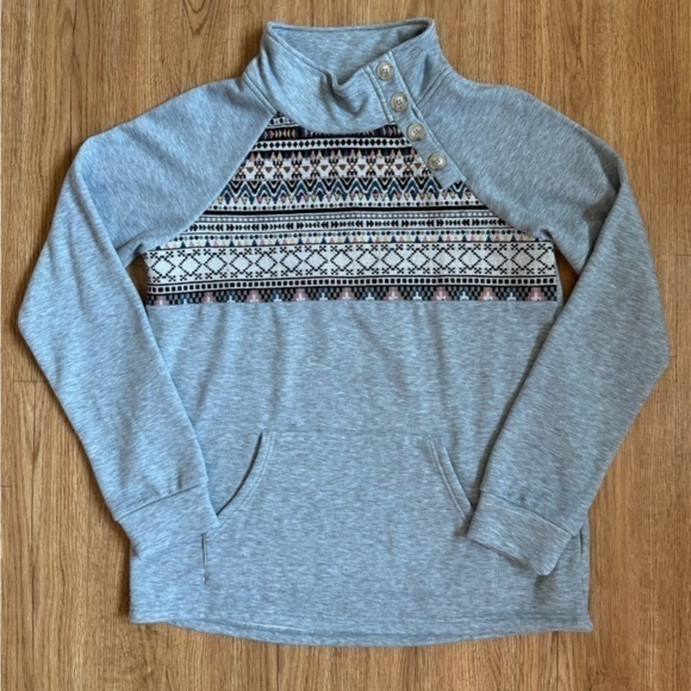 Hem and Thread embroidered sweatshirt